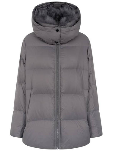 Yves Salomon Water Repellent Down Jacket With Wool Collar Clothing - YVES SALOMON - BALAAN 1