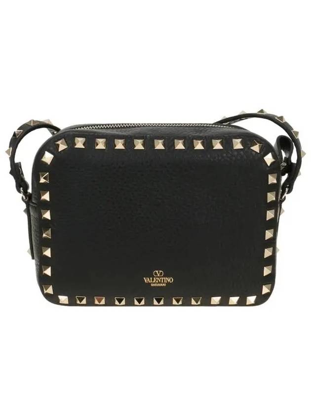 Women's Rockstud Cross Bag Black - VALENTINO - BALAAN 4