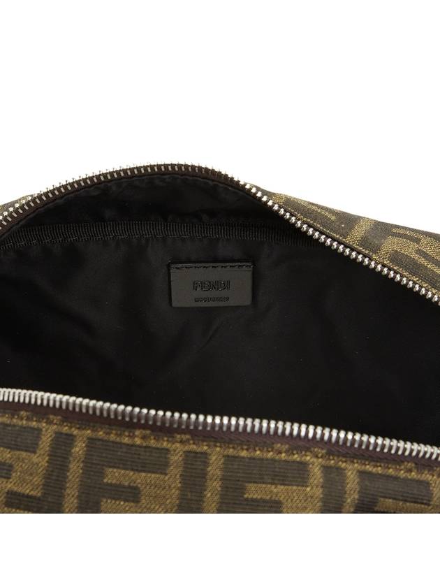 Jacquard Fabric Toiletry Case Clutch Brown - FENDI - BALAAN 8