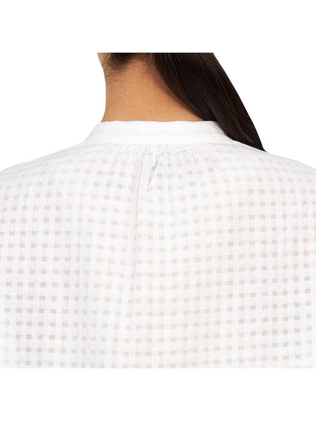 Flora Orphanwork Tartan Blouse White - A.P.C. - BALAAN 8