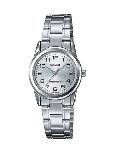 Metal Analog Watch Silver - CASIO - BALAAN 2