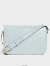 Classique Triomphe Shiny Calfskin Shoulder Bag Soft Blue - CELINE - BALAAN 6