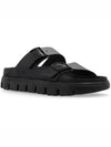 Arizona Chunky Leather Slippers Black - BIRKENSTOCK - BALAAN 4