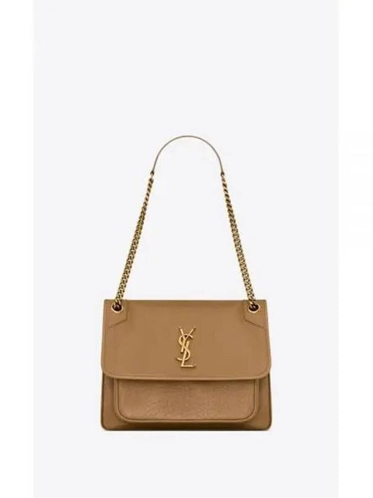 Nikki Medium Chain Shoulder Bag Brown - SAINT LAURENT - BALAAN 2