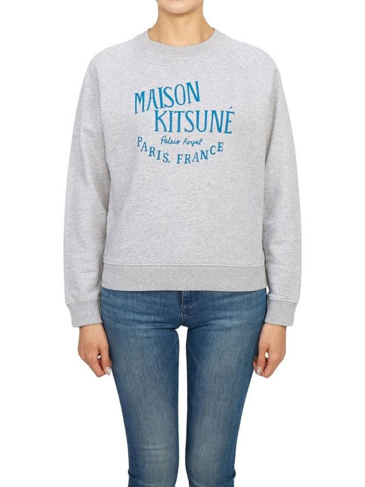 Cotton Palais Royal Vintage Logo Sweatshirt Grey - MAISON KITSUNE - BALAAN 2