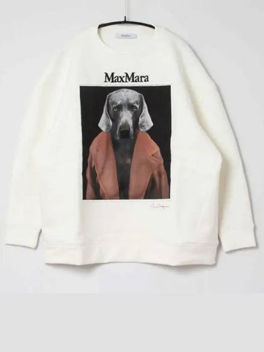 Dog printing women s sweatshirt 2421926011 004 1153633 - MAX MARA - BALAAN 1