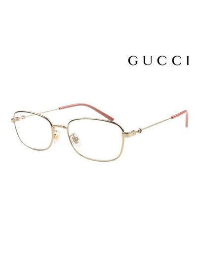 Eyewear Rectangle Metal Eyeglasses Gold - GUCCI - BALAAN 2