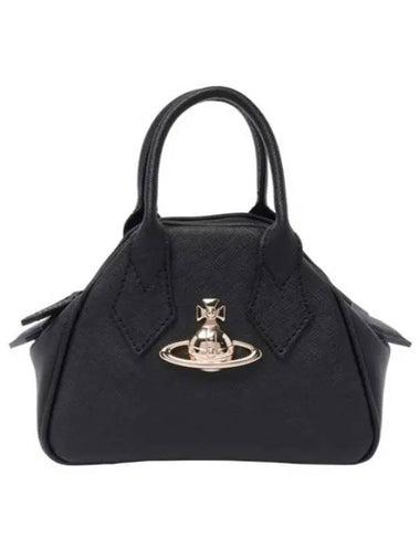 ORB Plaque Small Tote Bag Black - VIVIENNE WESTWOOD - BALAAN 1