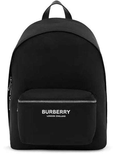 Logo Print Nylon Backpack Black - BURBERRY - BALAAN 2