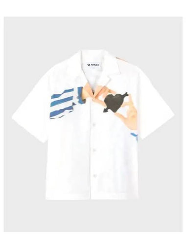 U Cuore Di Pietra Print Shirt OFFWHITE SHORTSLEEVE OFFwhiteMULTICOLOR - SUNNEI - BALAAN 1