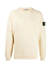 66060 Old Effect Sweatshirt Ivory - STONE ISLAND - BALAAN.