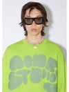 Bubble Logo Crew Neck Sweatshirt Green - ACNE STUDIOS - BALAAN 3