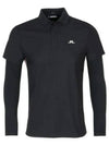 Liam Regular Fit Long Sleeve Polo Shirt Black - J.LINDEBERG - BALAAN 2