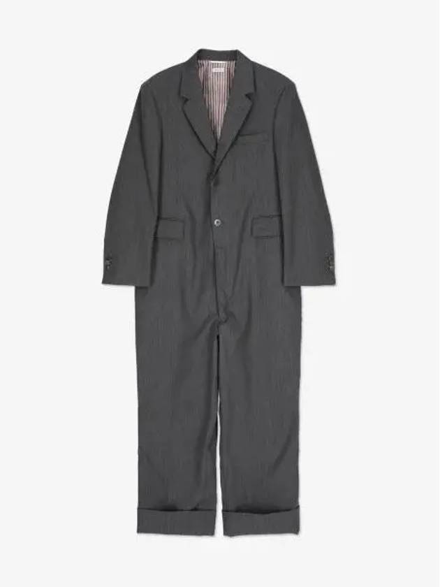 Men's Sports Coat Wool Jumpsuit Grey - THOM BROWNE - BALAAN 2