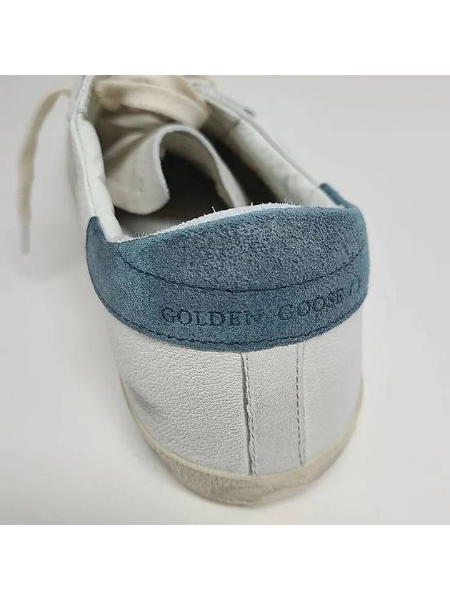 Superstar Classic Blue Suede Low Top Sneakers White - GOLDEN GOOSE - BALAAN 7