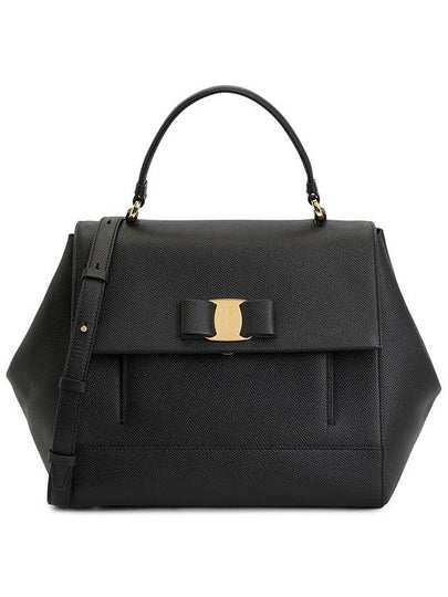 Women's Geometric Tote Bag Black - SALVATORE FERRAGAMO - BALAAN 2