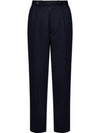 Gabardine Virgin Wool Straight Pants Navy - MAISON MARGIELA - BALAAN 1