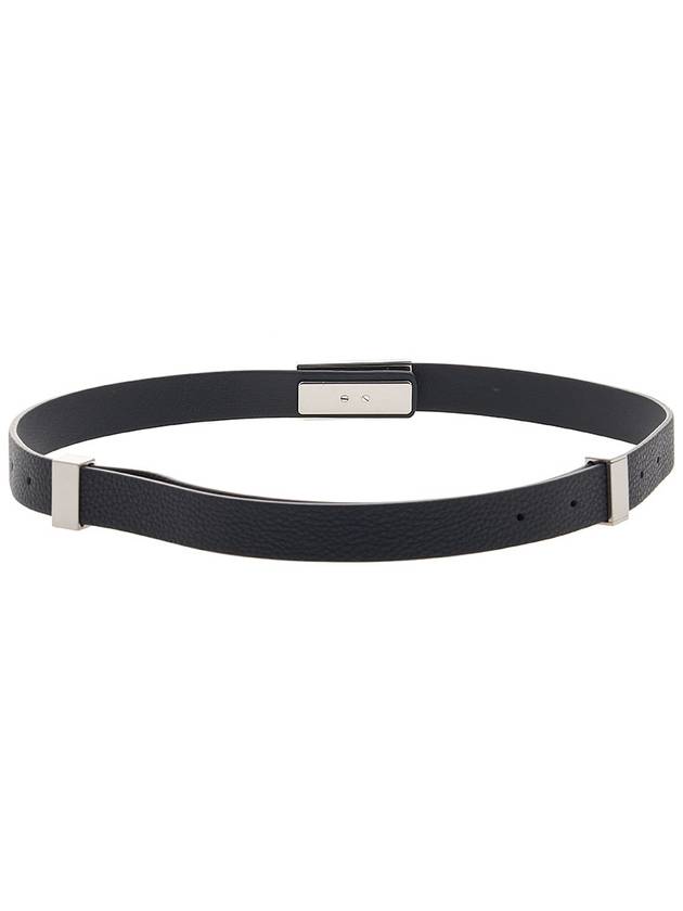 Point Rock Leather Belt Black - BOTTEGA VENETA - BALAAN.