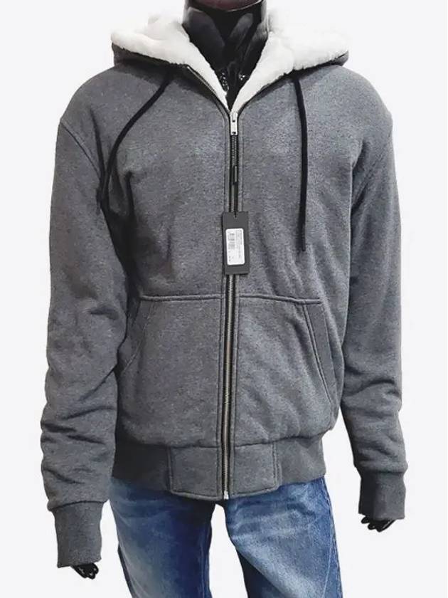 Classic Bunny Fur Zip-Up Hoodie Dark Grey - MOOSE KNUCKLES - BALAAN 3