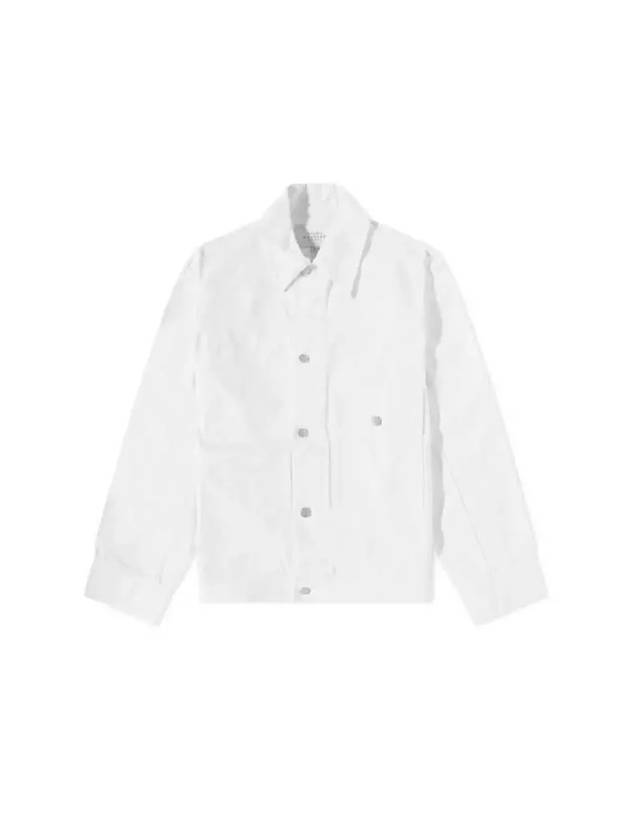 LAZAR cotton denim jacket SNM 840 IVORY - STUDIO NICHOLSON - BALAAN 1