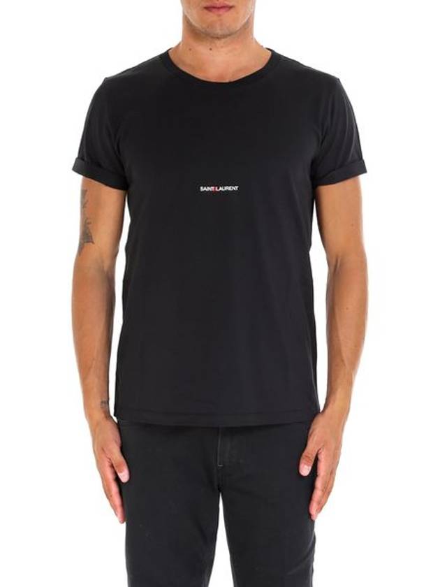 SAINT LAURENT T-SHIRT COL ROND JERSEY IMPRIM - SAINT LAURENT - BALAAN 3