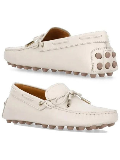 Gommino Bubble Leather Driving Shoes Off White - TOD'S - BALAAN 2