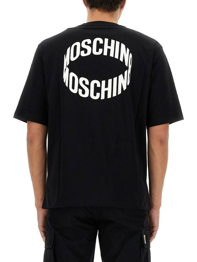 short sleeve t-shirt 07262041 1555 BLACK - MOSCHINO - BALAAN 4