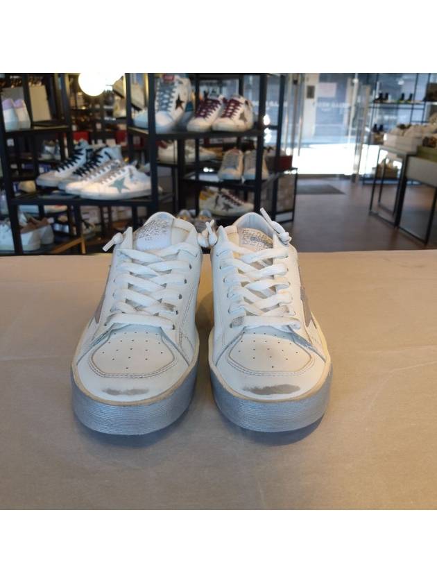 Stardan Silver Tab Low Top Sneakers White - GOLDEN GOOSE - BALAAN 3