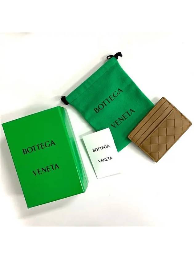 Intrecciato Leather Card Wallet Light Brown - BOTTEGA VENETA - BALAAN 6