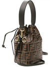 Mon Tresor Small Bucket Bag Brown - FENDI - BALAAN 5