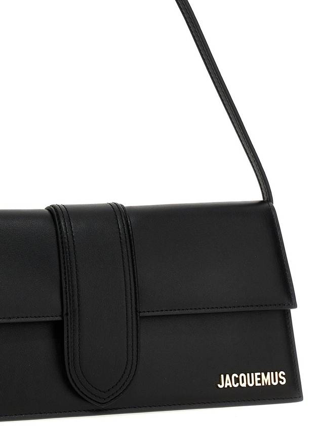 Le Bambino Long Flap Shoulder Bag Black - JACQUEMUS - BALAAN 4