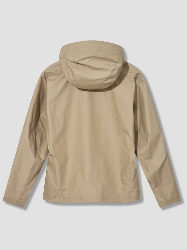 Beta Embroidered Logo Nylon Hooded Jacket Beige - ARC'TERYX - BALAAN 3