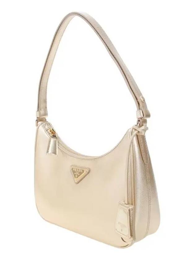 Re-Edition Saffiano Leather Mini Bag Gold - PRADA - BALAAN 3