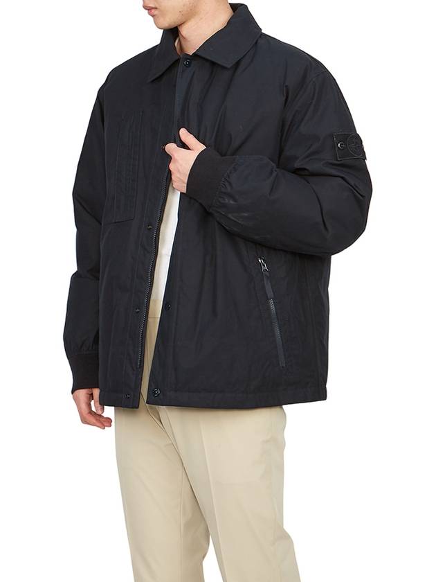 Ghost Piece O-Ventile Down Jacket Navy - STONE ISLAND - BALAAN 7