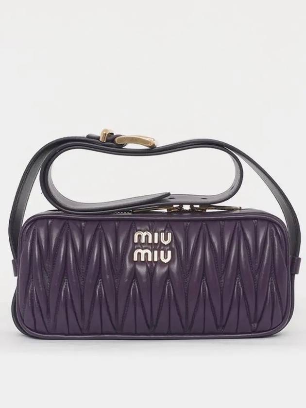 Materasse Nappa Leather Shoulder Bag Viola - MIU MIU - BALAAN 3