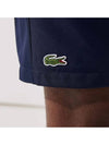 Men's Sports Tennis Solid Diamond Weave Taffeta Shorts Navy - LACOSTE - BALAAN 6