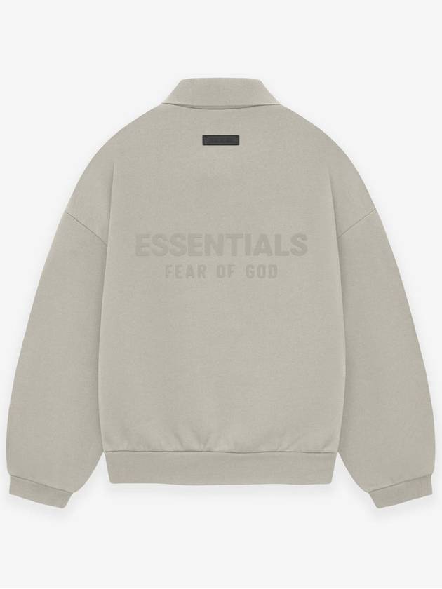 long sleeve polo sweatshirt thread jet black light heather gray - FEAR OF GOD ESSENTIALS - BALAAN 3