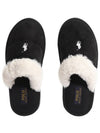 Kelcie Snuff Microsuede Mule Black - POLO RALPH LAUREN - BALAAN 5