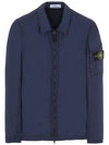 Crinkle Reps Nylon Garment Dyed Overshirt Zip Up Jacket Navy - STONE ISLAND - BALAAN 2