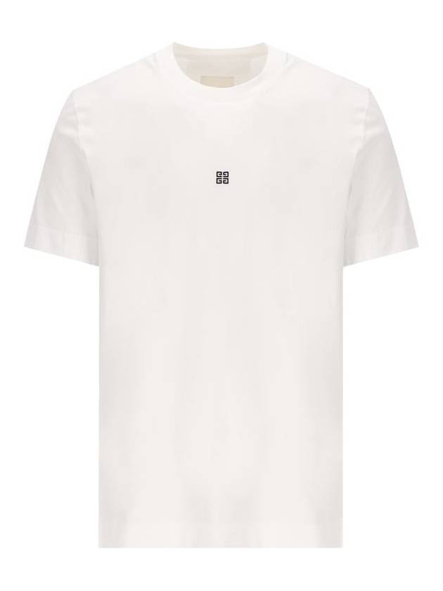 4G Logo Cotton Short Sleeve T-shirt White - GIVENCHY - BALAAN 2