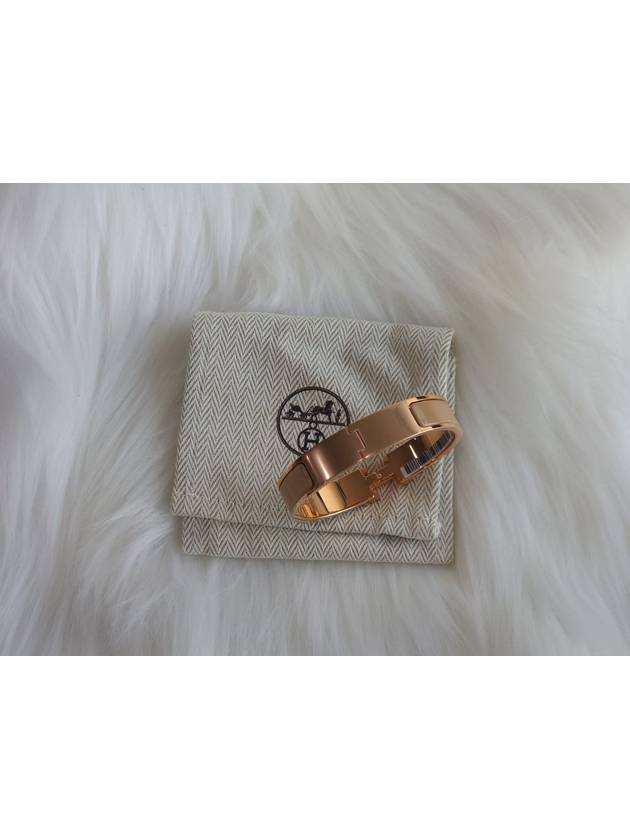 Clic H Bracelet Rose Gold - HERMES - BALAAN 5