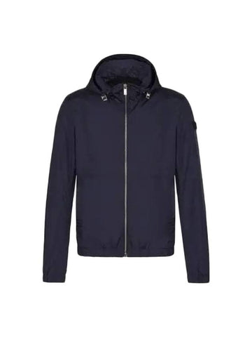 Technical Fabric Zip Up Jacket Navy - DIOR - BALAAN 1