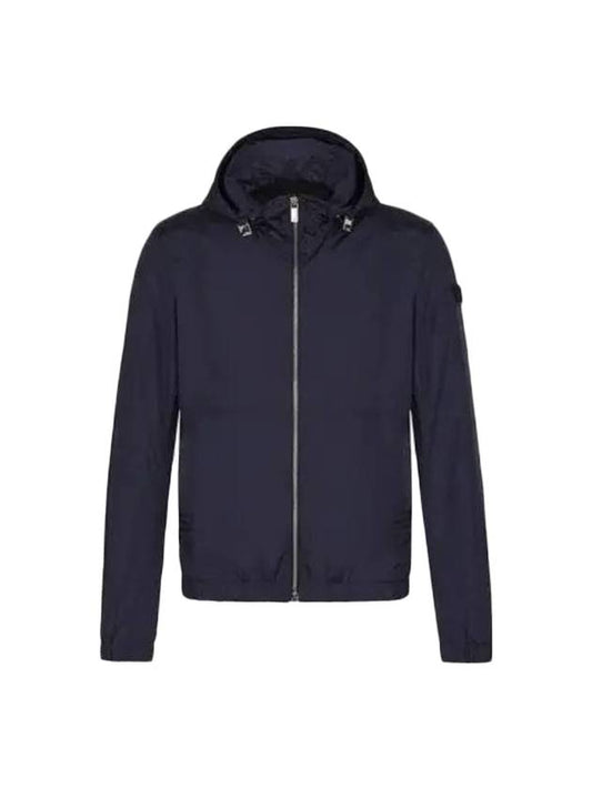 Technical Fabric Zip Up Jacket Navy - DIOR - BALAAN 1