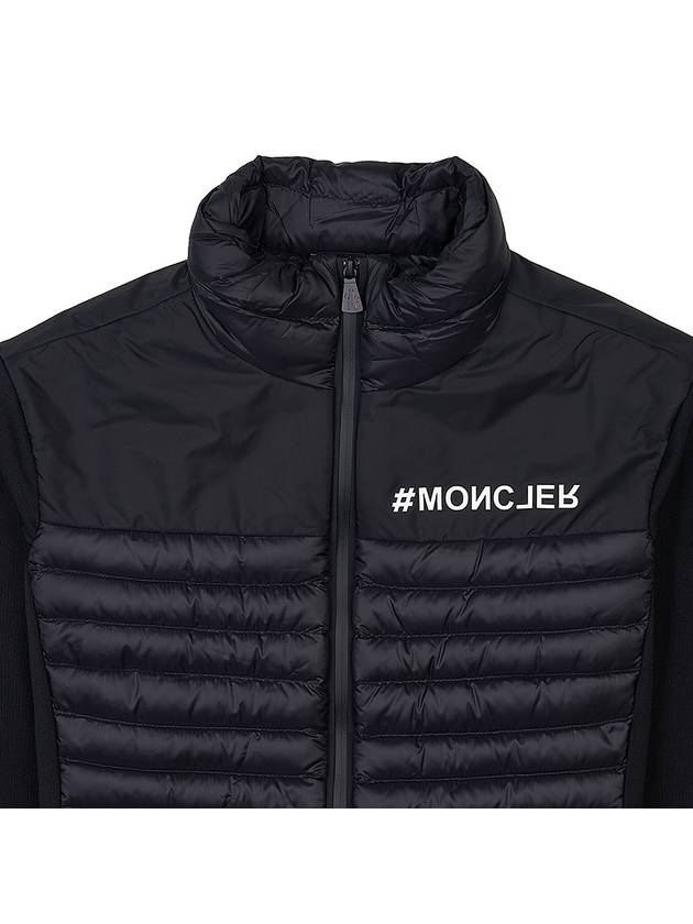 Women's Padded Zip-Up Jacket Black - MONCLER - BALAAN 4