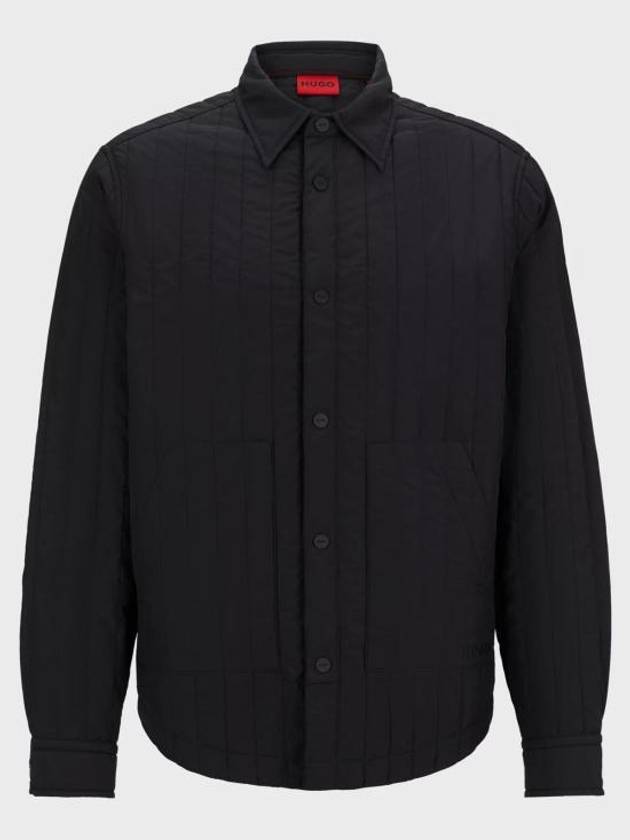 Padded Shirt Jacket Black - HUGO BOSS - BALAAN 2