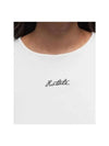 Front logo crop short sleeve t shirt 112310400 BRWHT - ROTATE - BALAAN 2