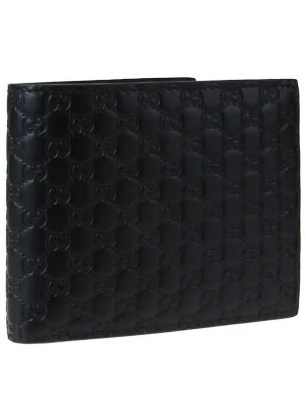 Micro GG Ssima Bifold Wallet Black - GUCCI - BALAAN 3