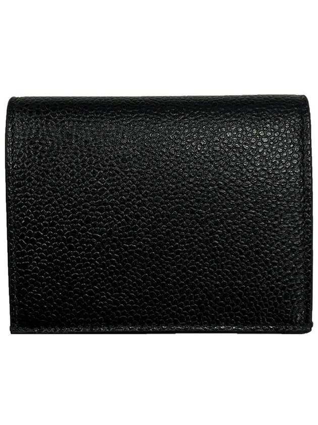 Debossed Pebble Card Wallet Black - THOM BROWNE - BALAAN 8