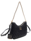 Matelasse Nappa Leather Shoulder Bag Black - MIU MIU - BALAAN 4