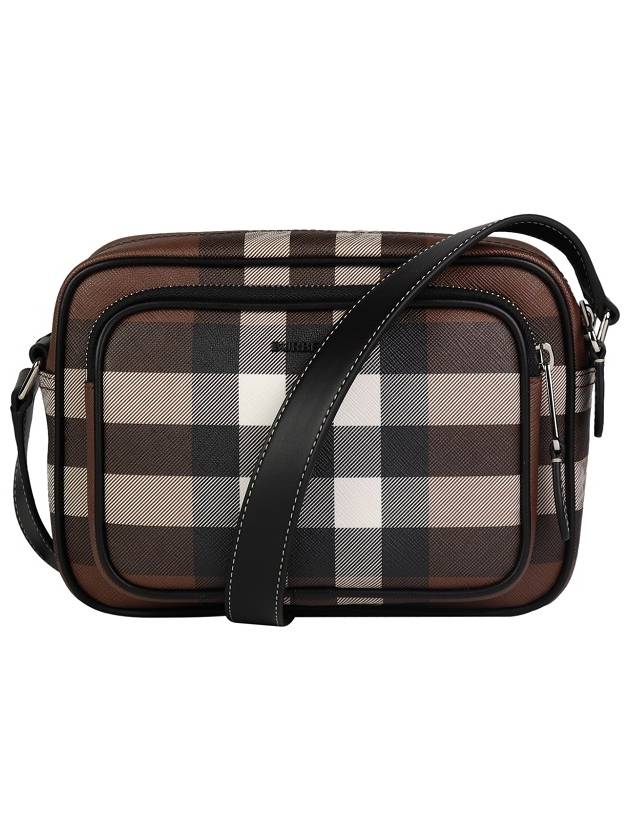 Men's Check Logo Messenger Cross Bag Brown - BURBERRY - BALAAN 2